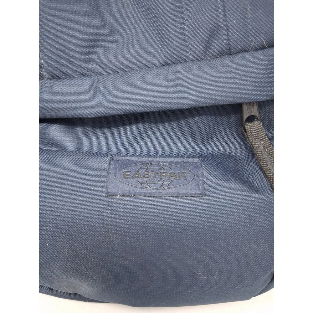Eastpak Navy Blue Slim Compression Strap Backpack Built to Resist NWT